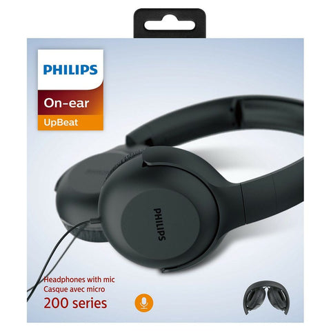 Headphones with Headband Philips TPV UH 201 BK Black-0
