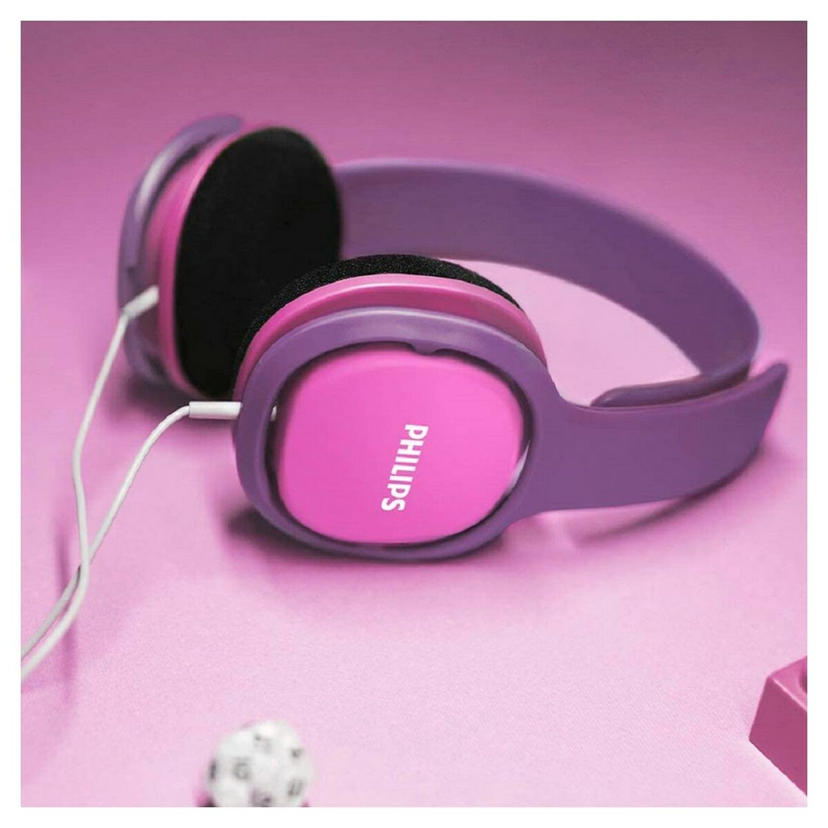 Headphones with Headband Philips Pink With cable For boys-5