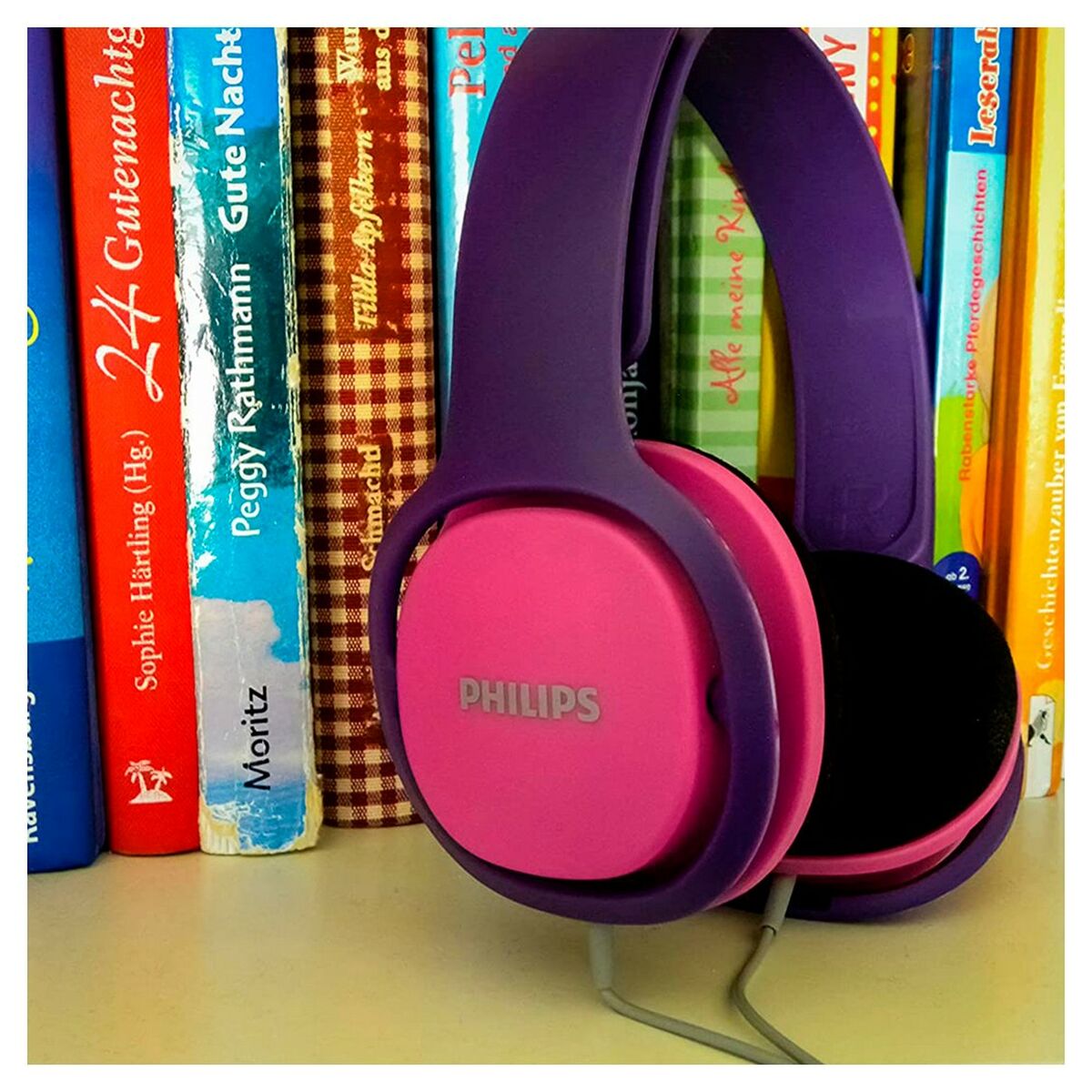 Headphones with Headband Philips Pink With cable For boys-4