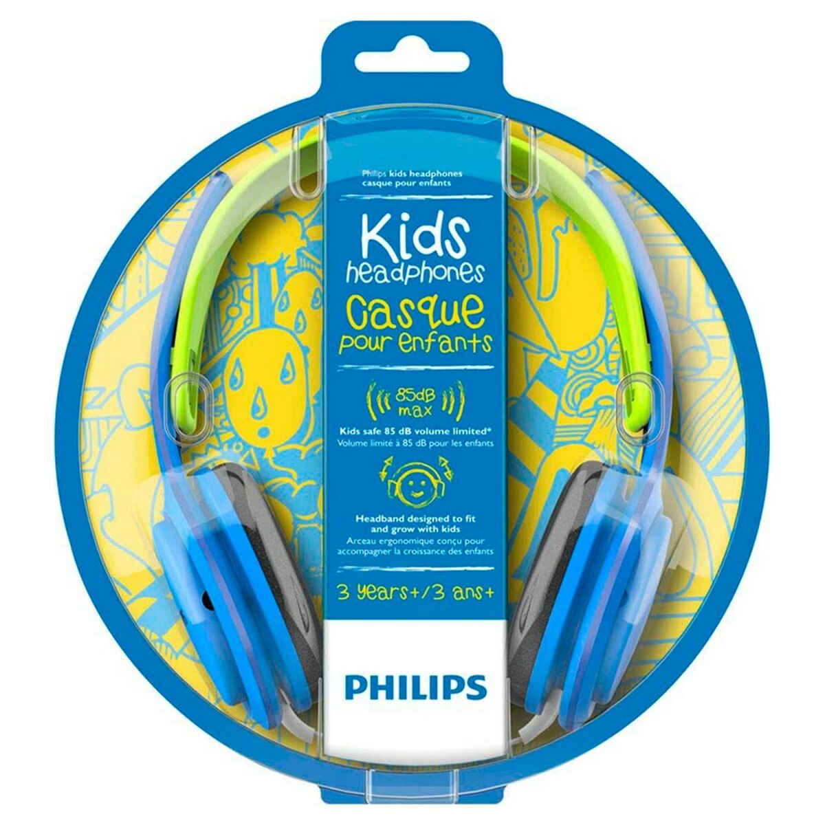 Headphones with Headband Philips SHK2000BL (3.5 mm) Blue With cable For boys-1