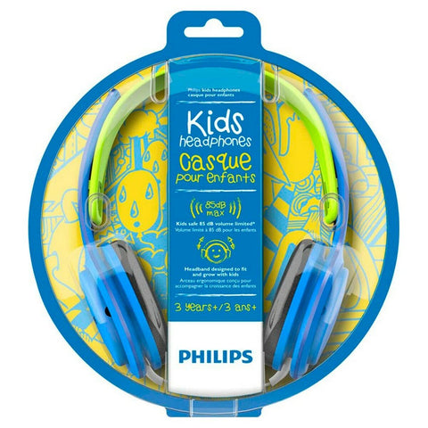 Headphones with Headband Philips SHK2000BL (3.5 mm) Blue With cable For boys-0