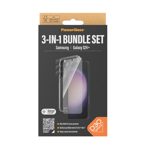 Mobile cover Panzer Glass B1211+7351 Transparent Galaxy S24 Plus-0