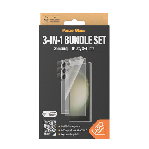 Mobile cover Panzer Glass B1212+7352 Transparent Galaxy S24 Ultra-0